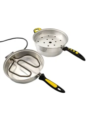 فرن صانع الخبز العربي مع عناصر تسخين إيطالية، سعة 5.5 لتر، 28 سم، فرن كهربائي صغير للخبز المسطح - خبز البيتا والروتي والبيتزا الصغيرة والمزيد