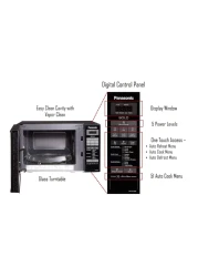 Panasonic Solo Microwave Oven NN-ST266BVTG Black 20L