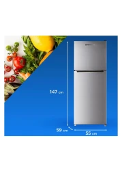 ويست بوينت ثلاجة ذات التركيب العلوي WNN3023ERI سعة 250 لتر -فضية-