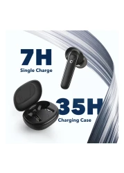 أنكر ساوندكور لايف P3 سماعات أذن بلوتوث لاسلكية بخاصية إلغاء الضوضاء مع علبة شحن - أسود