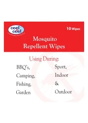 كول أند مناديل طاردة للبعوض، 10 مناديل، حزمة من 2