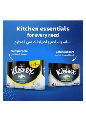 كلينكس مناديل مطبخ متعددة الأغراض، طبقتان، 90 ورقة، 8 لفات
