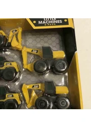 كات ليتل ماشين مجموعة مركبات البناء حزمة من 8 - أصفر