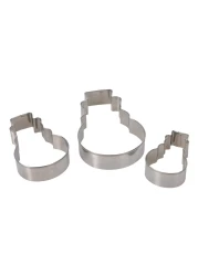 لا كوتشينا طقم قوالب الكوكيز ب 4 تصاميم متنوعة ، 3 قطع