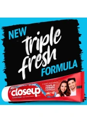 Close Up Triple Fresh Gel Toothpaste Red Hot Flavor 120ml