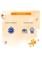 American Garden Gluten-Free Microwave Natural Lite Popcorn 3 Bags, 240g