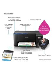 Epson EcoTank L3252 A4 Wi-Fi All-in-One Ink Tank Printer Black