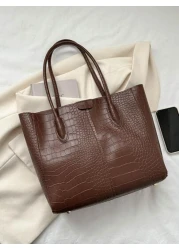 Vintage Tote Bag Women s 2025 New Fashion Commuter Bag Versatile Large Capacity Shoulder Bag