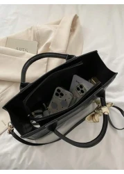 حقيبة يد نسائية عصرية متعددة الاستخدامات مع وشاح، حقيبة تسوق جديدة لصيف 2024 للتنقل،حقيبة كتف وحمل عبر الجسم أن