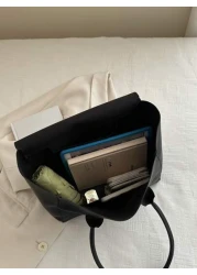 Old Moeny Lightweight Minimalist Flap Large Capacity Tote Bag For Teen Girls Women College Students Rookies White Collar College Commute Outdoors Travel Outings Perfect For Back To School College Midd