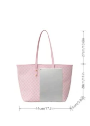 Fashion Versatile Minimalist Geometric Print Luxurious Tote Bag