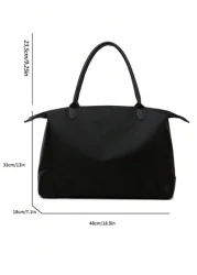 حقيبة هلال كبيرة السعة مبسطة عادية للأعمال للفتيات المراهقات والنساء والطلاب الجامعيين والموظفين الجدد والم