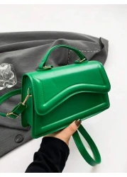 Fashionable Solid Color Minimalist Retro Mini Handbag Suitable For Shopping Wallet Young Women College Students New Graduates Office Workers Suitable For Office College Work Business Commuting Outdoor