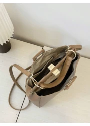 Fashionable And Simple Solid Color Small Square Bag For Women Shoulder Crossbody Handbag