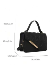 حقيبة يد صغيرة بلون أحادي مزخرفة بطبعة معقودة ، مناسبة للتسوق ، محفظة ، للشابات ، طالبات الجامعة ، الموظفات ال