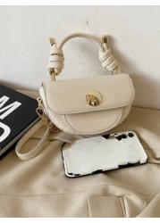 حقيبة سروج مصغرة بحردقة ، حقيبة عمل كاجوال أنيقة للنساء ، مثالية للمكتب والأعمال والعمل