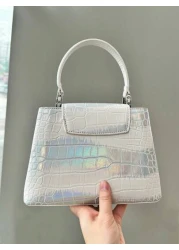 Luxury Lady Handbag 2025 Fashionable High End Women s Handbag Himalayan Rainbow Gradient Snake Skin Pattern Handbag Tote Shoulder Bag Ideal Gift