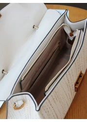 2025 New Vintage Blue Snakeskin Pattern Elegant Handbag Fashionable Luxury High End Handbag For Women Lightweight Large Capacity Shoulder Crossbody Bag