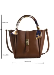 CONTAINEVERY حقيبة ذات مقبض علوي مزينة بالفيونكة من النقود القديمة، أنيقة، خفيفة الوزن ، شال رفيع للبنات المراهقات