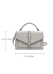 حقيبة مربعة مبسط زر ضغط