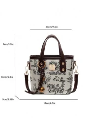 حقيبة يد صغيرة للنساء بشكل صيني مطرز، موضة جديدة عام 2025، حقيبة كروس بودي متعددة الاستخدامات، أنيقة للربيع وال