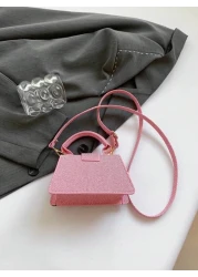 Mini Square Handbag Fashionable High Quality Makeup Bag New Solid Color Versatile Tote Bag Women Purse