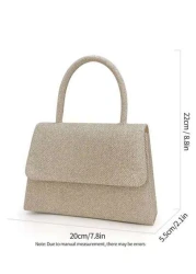 Gold Shiny Party Handbag Evening Clutch Bag Bridal Wedding Purse For Ball Cocktail Party