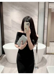 Moonlit EveBag Rhinestone Decor Women s Evening Bag