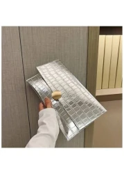 Crocodile Pattern PU Women s Clutch Bag Envelope Style Wallet With Metal Ring Buckle Unique Evening Bag Suitable For Parties Dances Weddings Formal Events