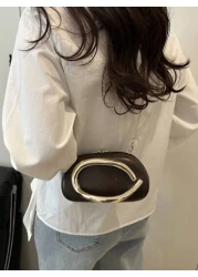 Pearlescent White PU Leather Clutch Ideal For Valentine s Day Comfortable And Fashionable Fashion Handbag Personalized Gift Option Accessory 2025 Chic Style For All Occasions Luxury Feel At Affordable