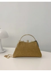 Embroidered Floral Tulle Sequin Patchwork Retro Chic Clutch Bag Elegant Women s Evening Handbag For Party Perfect For Party Wedding Prom Dinner Banquet Matching With Holiday Party Dress Evening Dress