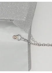 حقيبة مسائية صغيرة للنساء مزخرفة بالترتر والراين اكسسوار فيونكة كبيرة، حقيبة جذابة للسهرات والحفلات والزفاف