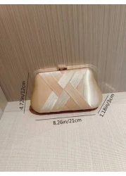 Lightweight Business Casual Rhinestone Decor Bucket Bag Mini Drawstring Design Clear Bag Pearl Bag Evening Bag Dinner Bag Glamorous Elegant Exquisite Quiet Luxury Rhinestone For Party Girl Woman Bride