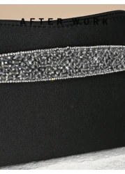 Women Elegant Satin Clutch Bag Rhinestone Decor Party Handbag Romantic Wedding Purse High End Mini Evening Dress Bag Suitable For Formal Party Ball Christmas Gala