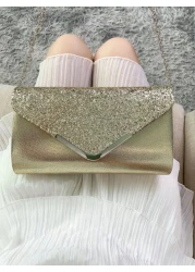 Fashion Sequin Women s Clutch Bag Stylish Prom Evening Bag Envelope Bag Luxurious And Elegant Bridal Bag Suitable For Parties Proms Dinners Graduation Ceremonies Matching With Sequin Evening Dresses W