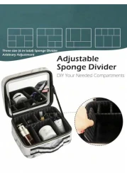 LED Lighted Makeup Case With Mirror 3 Color LED Light Professional Makeup Bag Cosmetic Artist Makeup Box Beauty Vanity Organizer With Removable Dividers Birthday Holiday Mother s Day Gift Travel Schoo