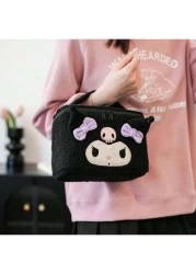 1PC Melody Travel Makeup Bag Large Capacity Lightweight Toiletry Handbag Bath Shower Bag Multifunctional Cosmetic Organizer Cute Handbag Wallet Pouch Case Portable Cosmetics Brush Storage Clutch With