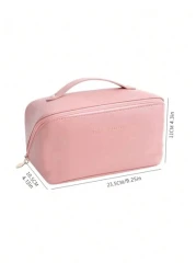 3 1pc Large Capacity Toiletry Bag Makeup Brush Holder Cosmetic Bag Wash Bag Portable Travel Tote Storage Bag Skincare Products Organizer Cosmetic Pouch Bathroom Storage Bag Makeup Organizer Palette St