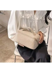 Shiny Makeup Bag Multifunctional Large Capacity Travel Cosmetic Bag Luxury Rhinestone Makeup Bag Shiny Cosmetic And Evening Bag Dinner Bag For Party Girls Women And Brides Perfect For Parties And Even