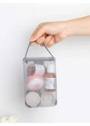 3 Packs Pouch Mesh Cosmetic Bag Portable Makeup Pouch Travel Toiletry Bag For Makeup Organizer Home Office Travel Accessories Mesh Makeu Makeup Organizer