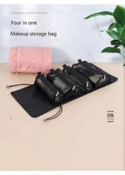 1pc Women s Waterproof 4 In 1 Travel Toiletry Bag Detachable Makeup Bag Cosmetic Pouch Pink Bathroom Bag Storage Bag Makeup Brush Holder Portable Compartment For Cosmetics Makeup And Lipstick Great Fo