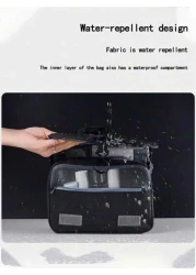 1pc Large Capacity Multi Function Zoned Storage Bag Hanging Toiletry Cosmetic Bag Travel Organizer Tote Boho Style For Hotel Narrow Bathrooms Outdoor Camping Quick Access Items Interior Space Layout M