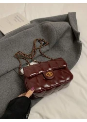 Nanfeng Chio2n Fancheng Red Maple Small Square Bag Women s New Red Chain Shoulder Crossbody Bag