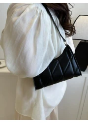 Lightweight Business Casual Mini Quilted Flap Fashionable Square Bag For Teen Girls Women College Students Rookies White Collar Workers Perfect For Office College Work Business Commute Outdoors Travel