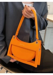 Y2K Steampunk Funky Gothic Style Spooky Style Cute Kawaii Vacation Lightweight Business Casual Letter Graphic Chain Decor Bag For Teen Girls Women College Students Rookies White Collar WorkersFor Offi