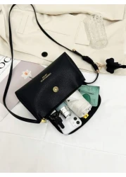 حقيبة كتف صغيرة مربعة حقيبة كتف عبر الجسم منمقة للنساء، موضة صيفية جديدة عصرية