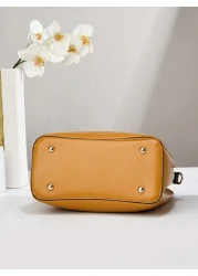 PLANEE Lightweight Business Casual Metal Decorative Bag Women s Lock Shoulder Crossbody Bag Large Capacity Suitable For Teen Girls Female College Students Rookies And White Collar Workers Very Suitabl