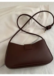 New Luxury Simple Solid Color Versatile Women Shoulder Bag