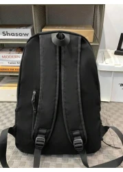 peach tree 1pc Fashionable Casual Men s Backpack Solid Color Adjustable Shoulder Strap Large Capacity Zipper Closure Nylon Waterproof Simple Stylish Design Suitable For Sport Travel Peach Tree Brand C