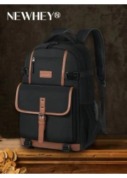 حقيبة ظهر للسفر للرجال حقيبة الكمبيوتر المحمول 15.6 بوصة، حقيبة ظهر كبيرة مقاومة للماء لأغراض العمل والكمبيوتر